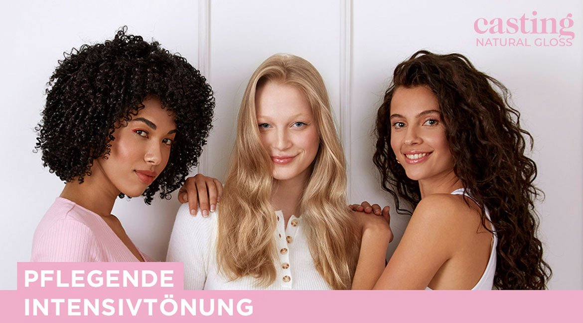 Drei Frauen mit unterschiedlichen Haartönungen